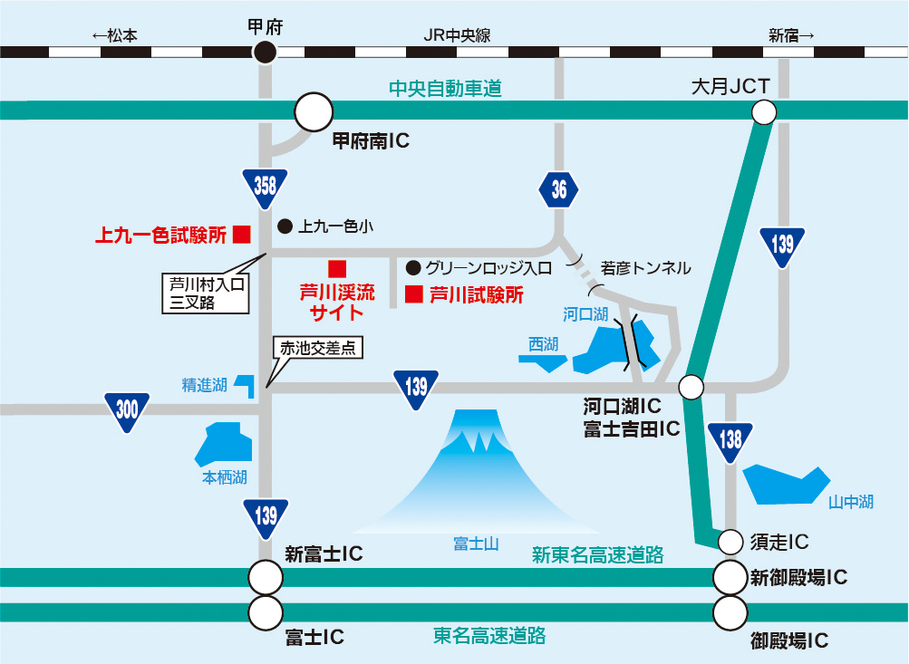 山梨EMCセンター全図